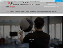 Tablet Screenshot of forfitnessandathletics.com